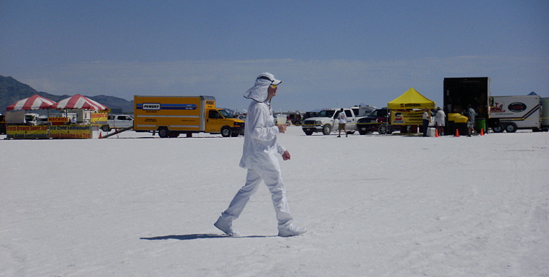 Bonneville Salt Flats - B sure 2 Dress In White !! 